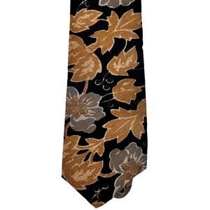 Armani black gold & is Silver silk tie
